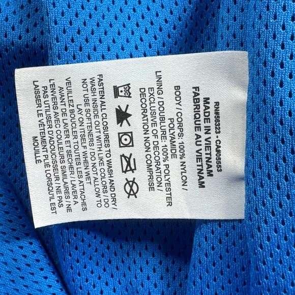 Nike Track Pants Mens XL Blue 1990 Reissue Windbreaker Mesh Lined Swoosh - Picture 4 of 9